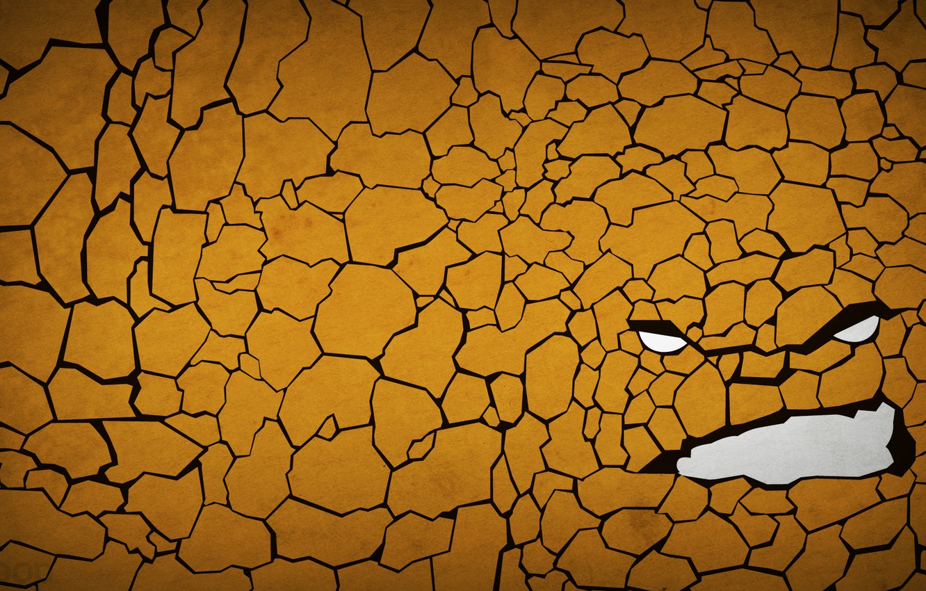 Photo Wallpaper Figure, Minimalism, Being, Hero, Minimalism, - Fantastic Four Thing - HD Wallpaper 