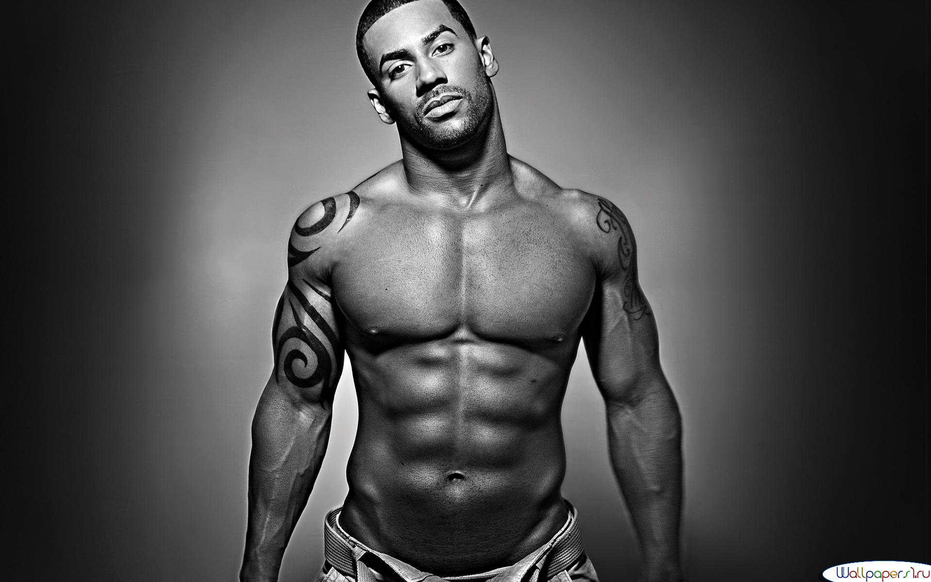 Black Man Tribal Tattoo - HD Wallpaper 