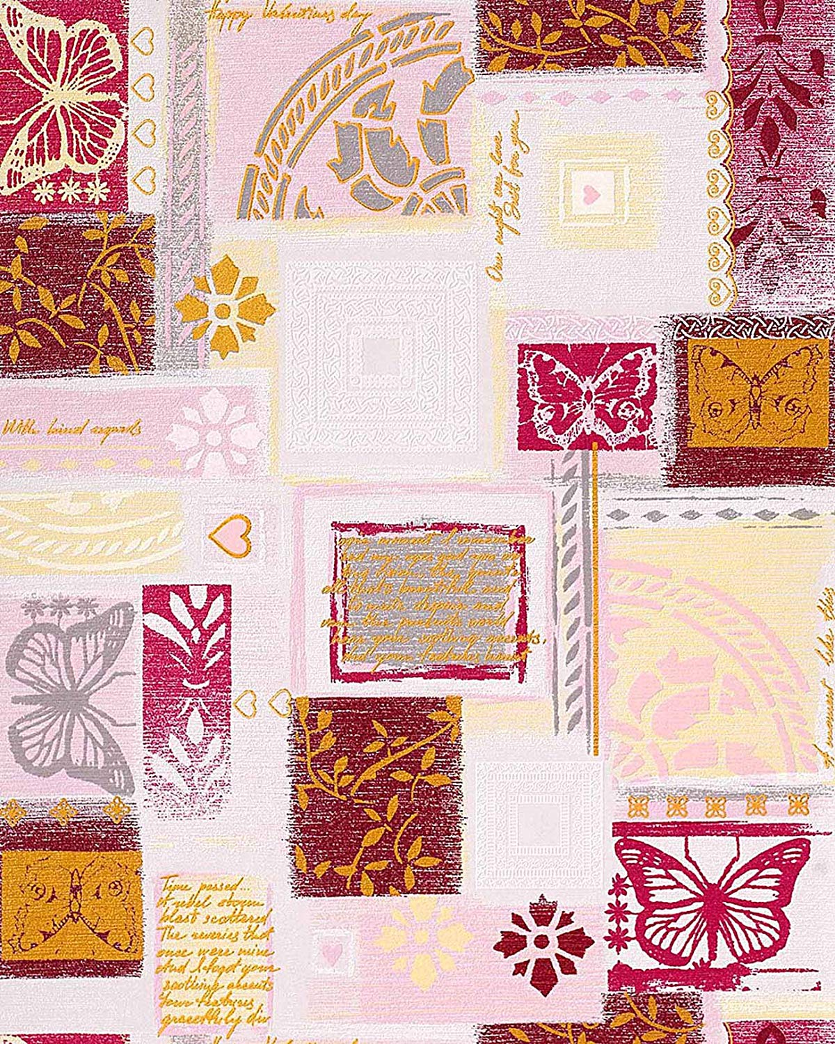 Tapete Schmetterlinge Orange Grau - HD Wallpaper 