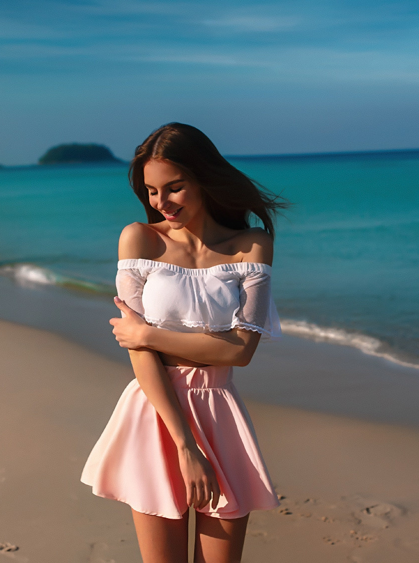 Beautiful, Galina Dubenenko, Girl Model, Beach, Wallpaper - Beach Girl Wallpaper Iphone - HD Wallpaper 