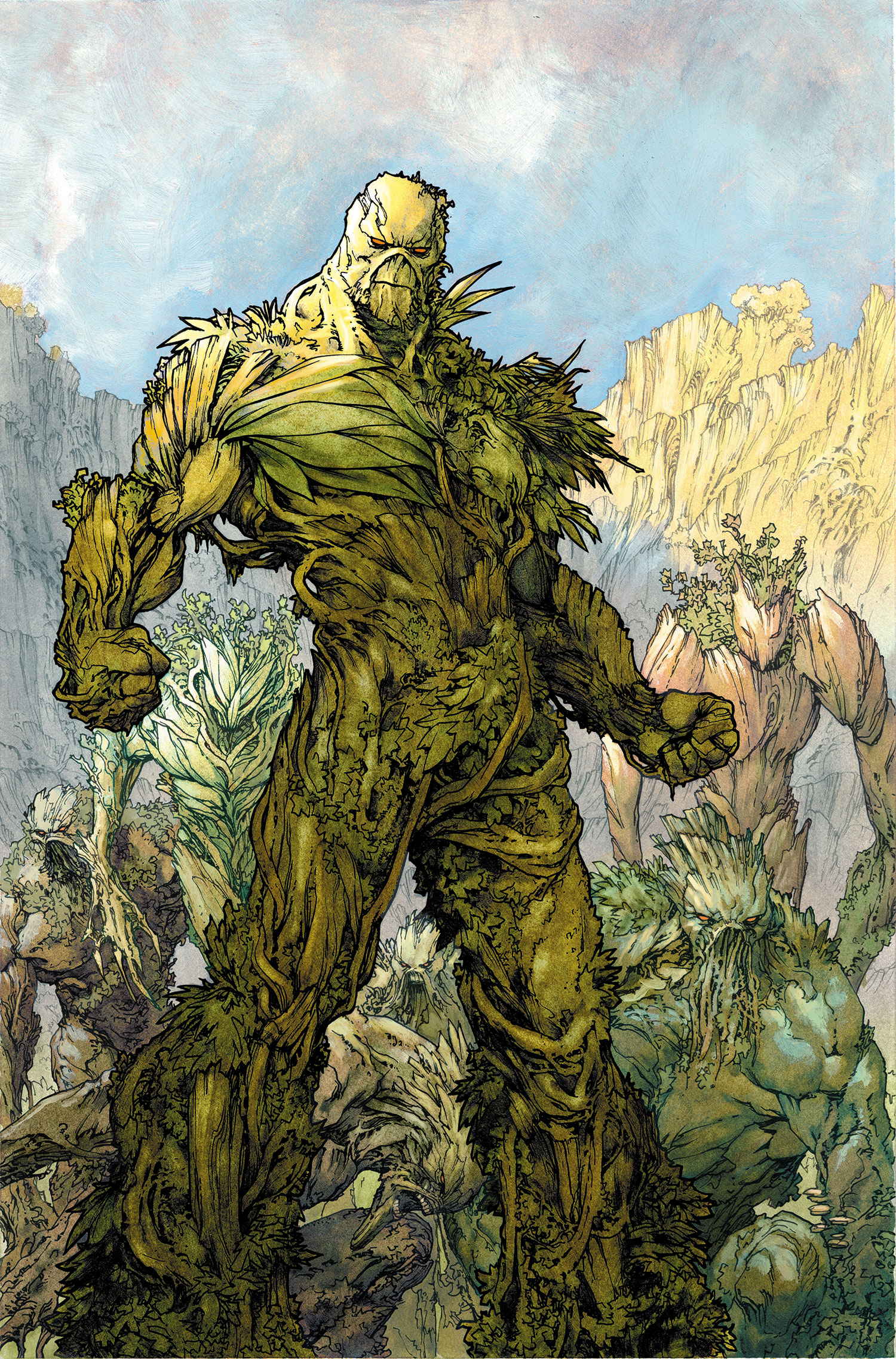 Nice Images Collection - Art Swamp Thing Comic - HD Wallpaper 