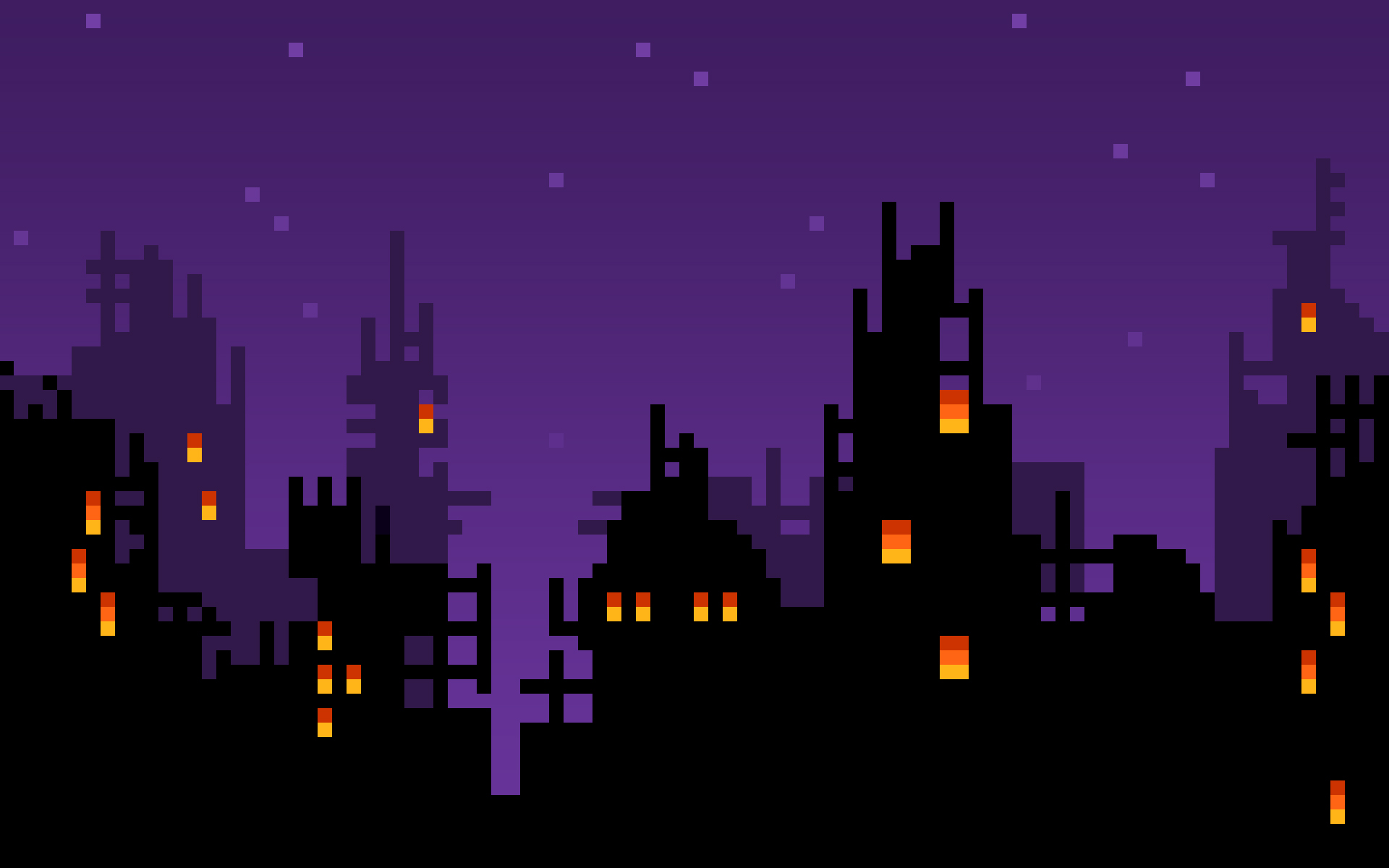 Download 8bit Skyline Wallpaper Wallpoper - 8 Bit Art Background - HD Wallpaper 