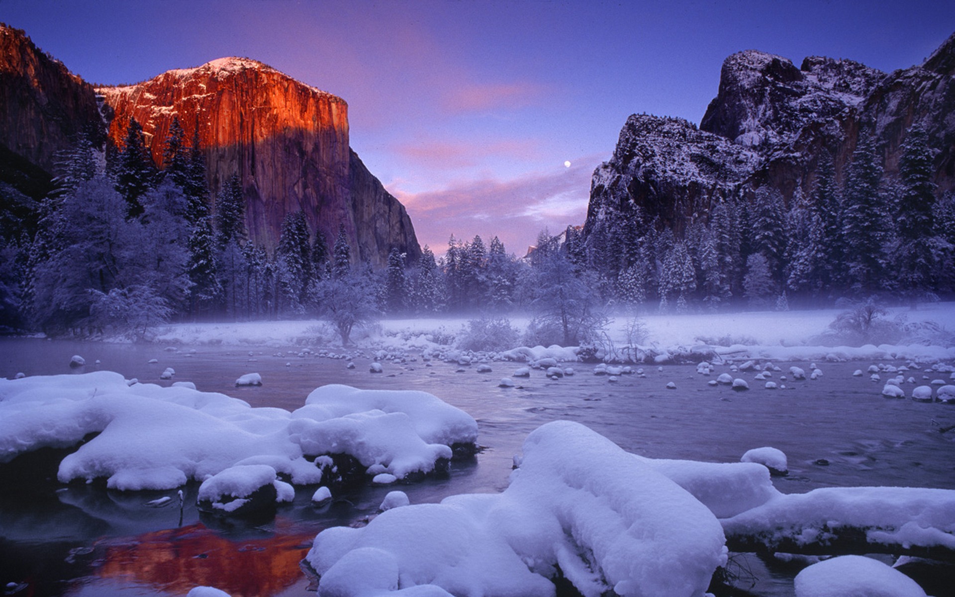 Yosemite Winter Wallpaper Hd - HD Wallpaper 