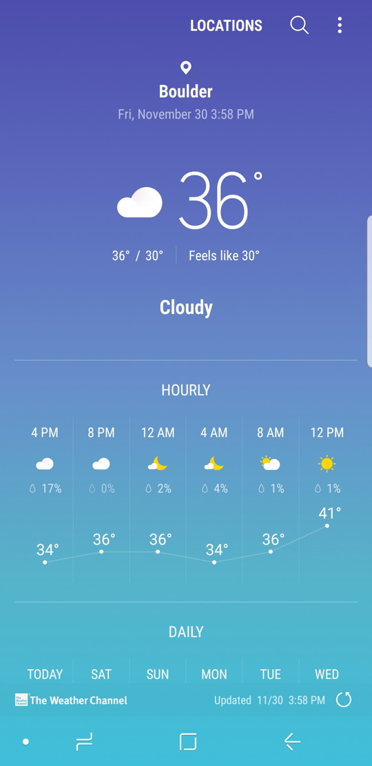 Boulder Co Weather Android Weather App Symbols 540x1110 Wallpaper Teahub Io