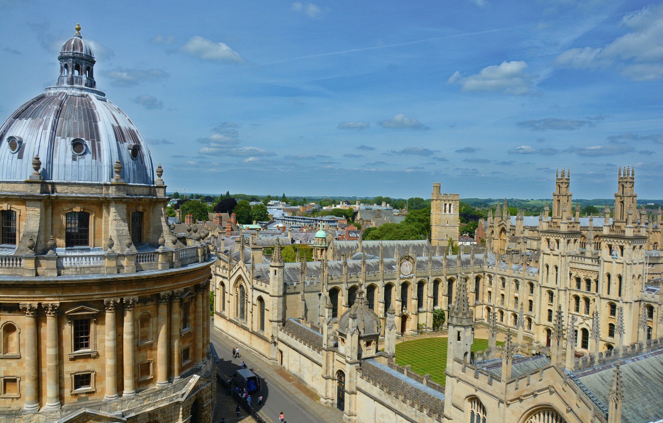 Photo Wallpaper England, Panorama, Architecture, England, - Oxford University - HD Wallpaper 