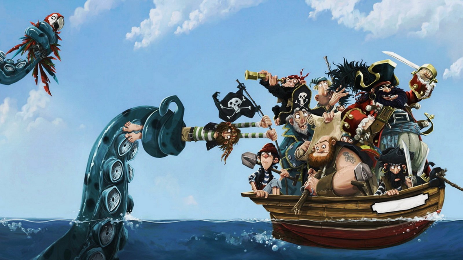 Jonny Duddle Pirates - HD Wallpaper 