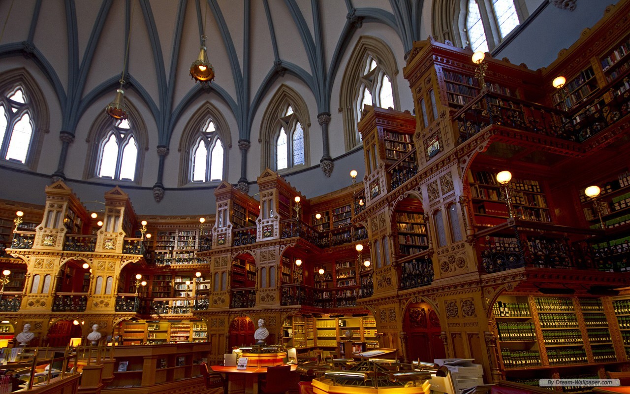 Free Travel Wallpaper - Library Of Parliament - HD Wallpaper 