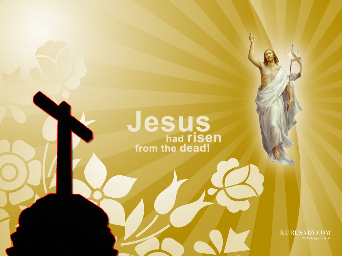 Happy Easter Wallpaper With Jesus - HD Wallpaper 