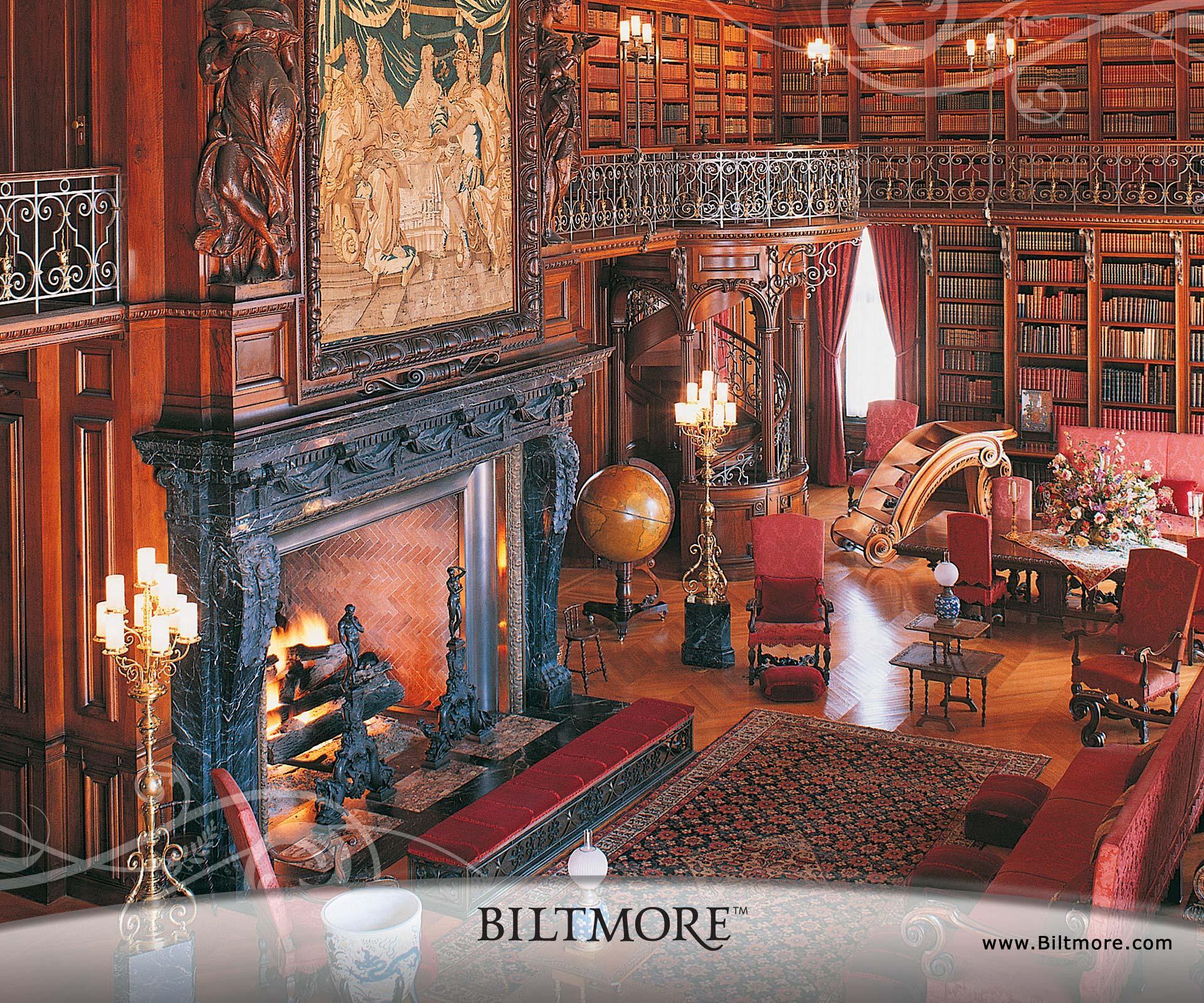 Biltmore House Library - Biltmore Estate Library - HD Wallpaper 