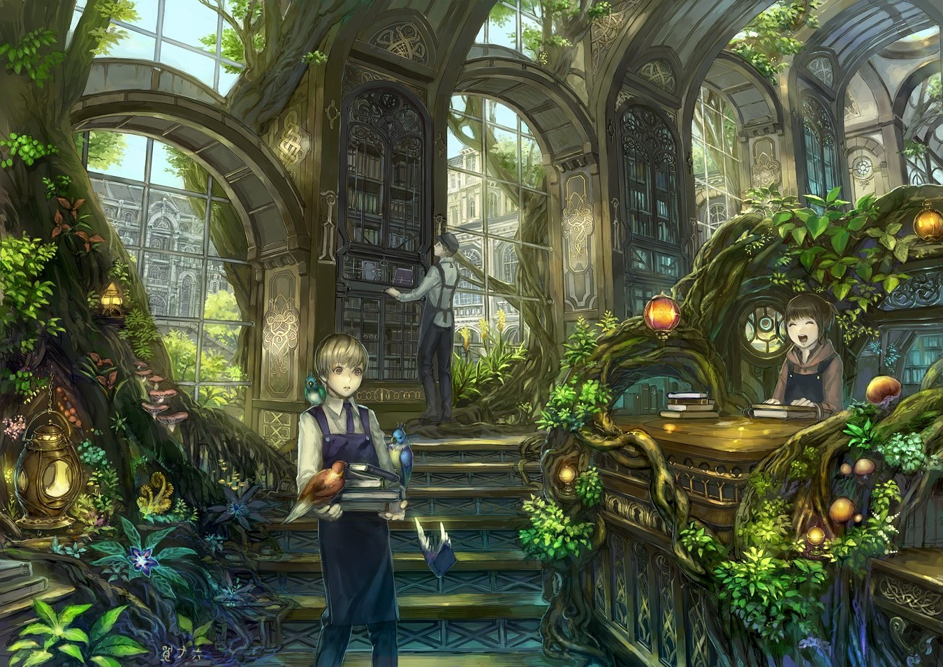 Desktop Wallpaper Magic Library - HD Wallpaper 