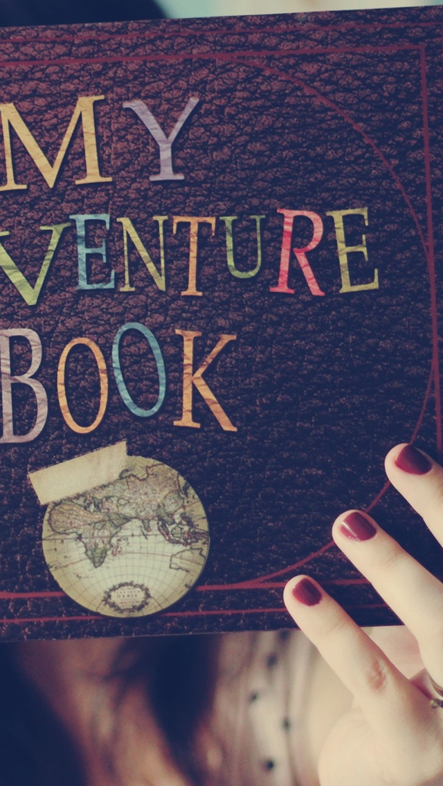 My Adventure Book Iphone Wallpaper - Book Wallpaper Iphone 5 - HD Wallpaper 