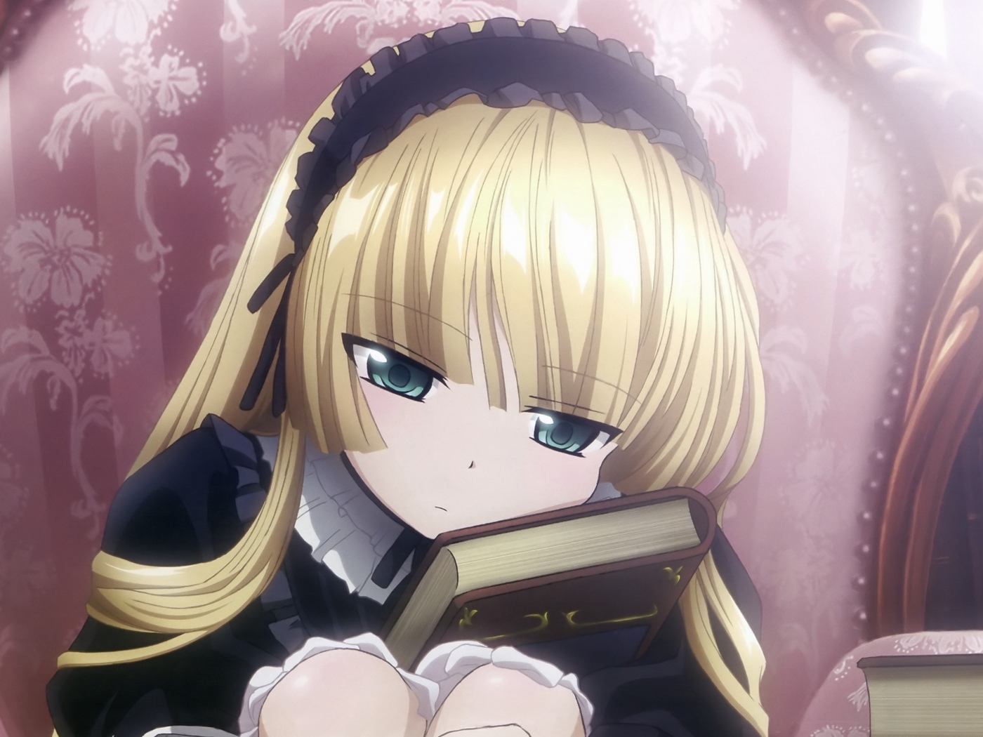 Wallpaper Girl, Blonde, Book, Reading, Chair - Gosick Victorique - HD Wallpaper 
