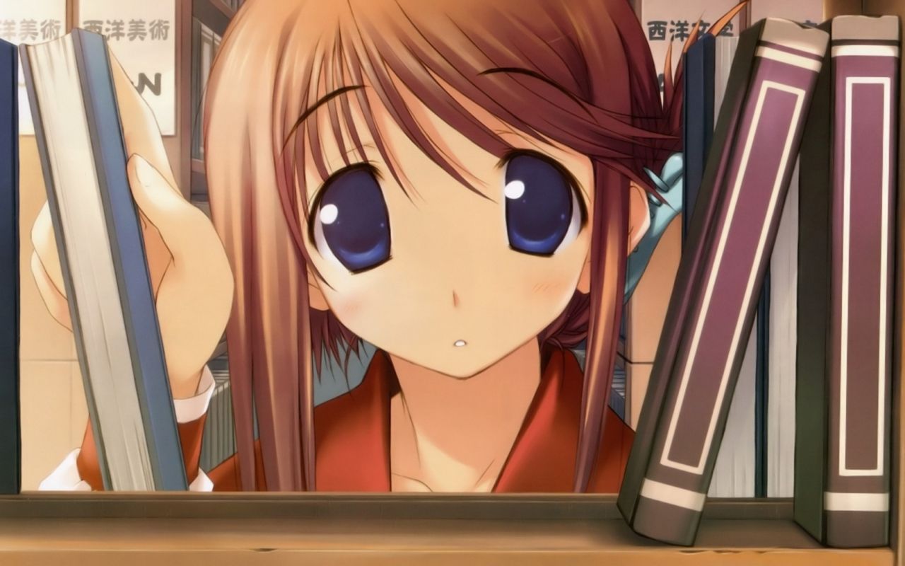 Beautiful Cute Cartoon Girl Studying - 1280x800 Wallpaper Beautiful Cute Cartoon Girl Studying - 1280x800 Wallpaper
