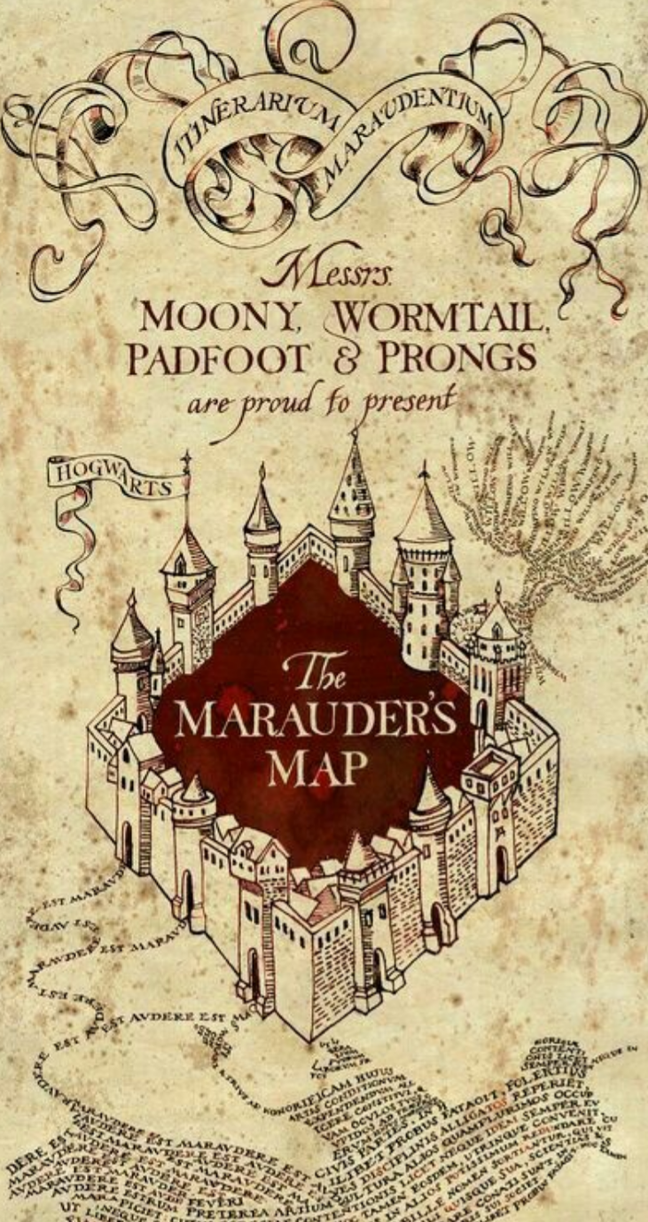 Image - Harry Potter Wallpaper Marauders Map - HD Wallpaper 