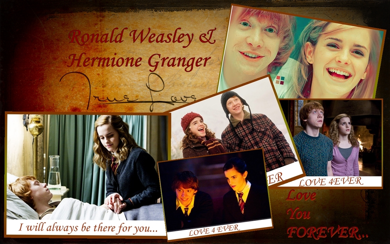 Ron And Hermione Wallpaper - Hermione Love Harry Or Ron - HD Wallpaper 