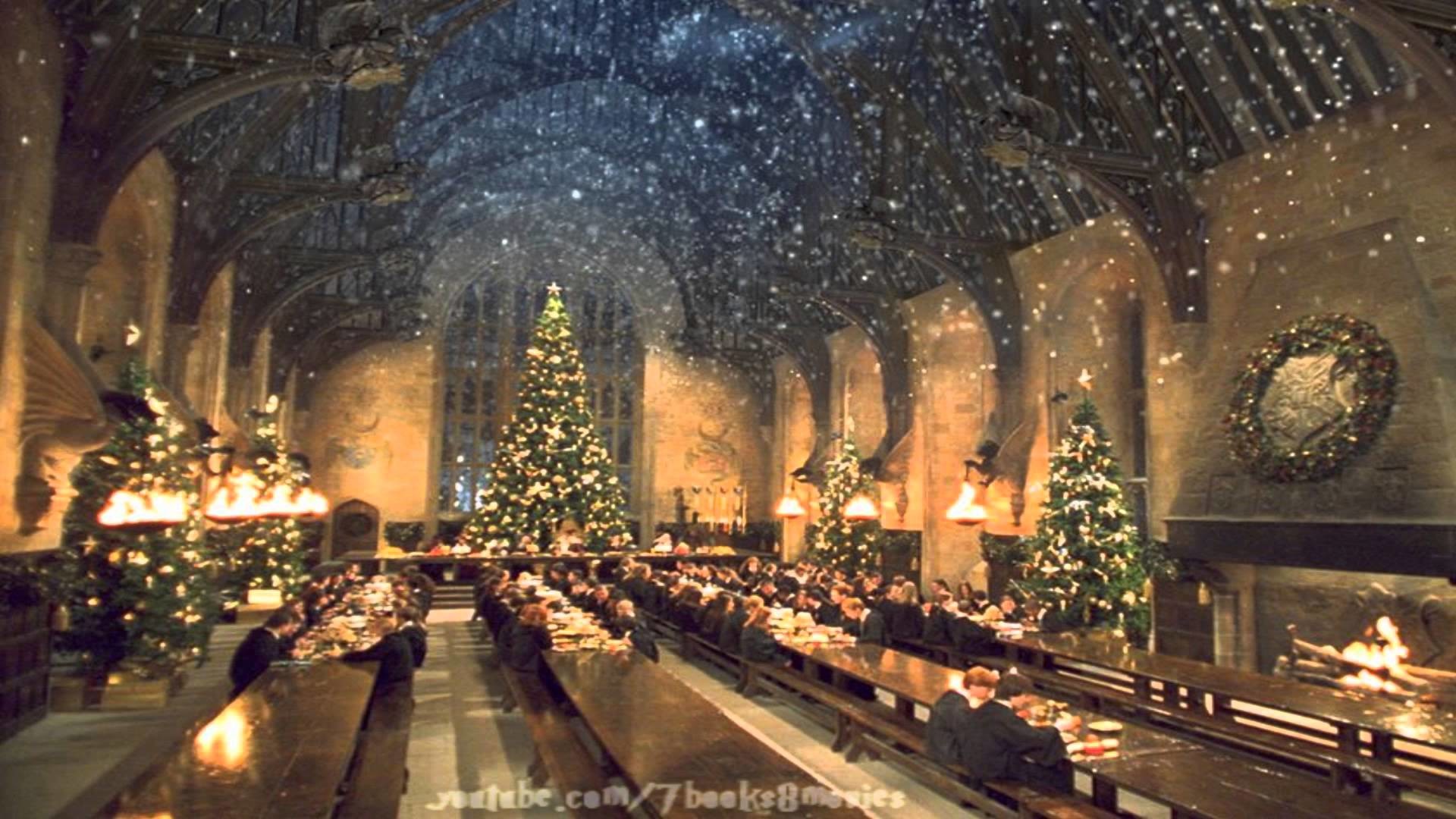 Fantastic Christmas Harry Potter Movies Widescreen - Harry Potter Christmas - HD Wallpaper 