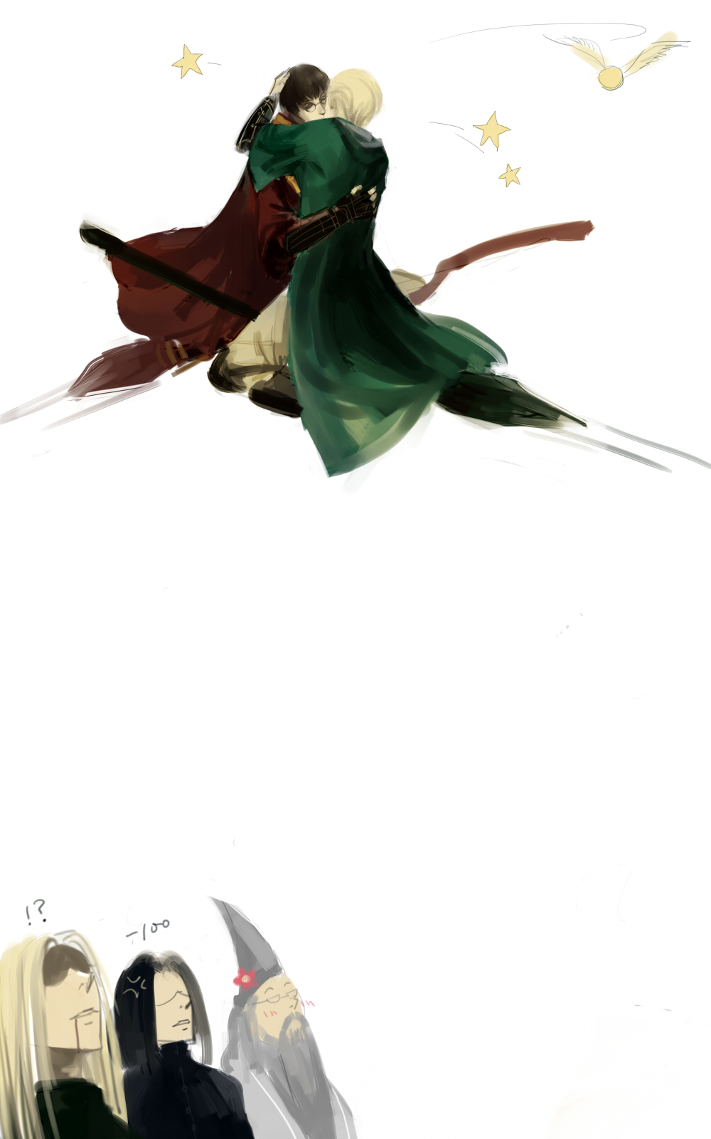 Lucius Malfoy X Severus Snape Yaoi - HD Wallpaper 