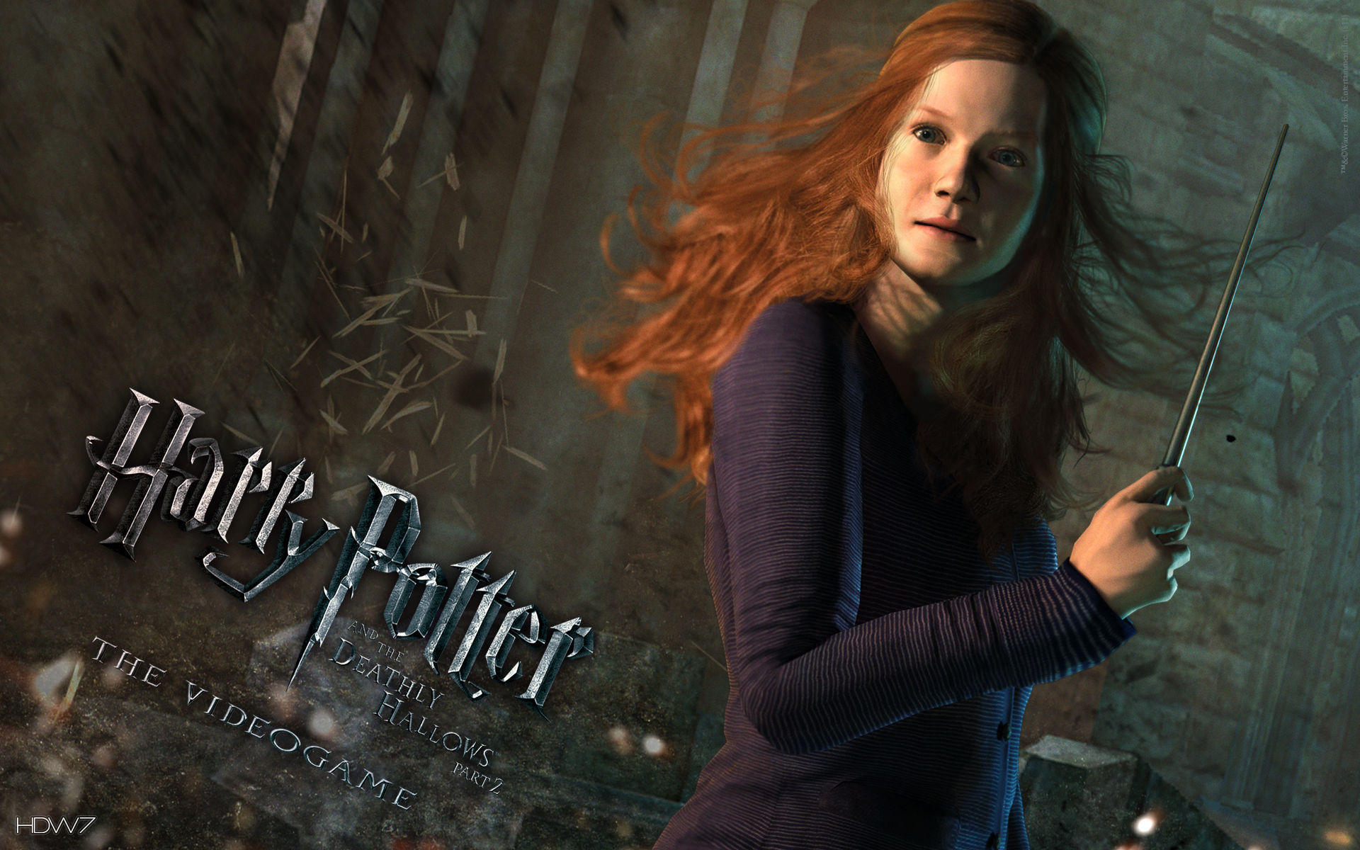 Harry Potter And The Deathly Hallows Ginny Widescreen - Harry Potter 7 Ginny - HD Wallpaper 