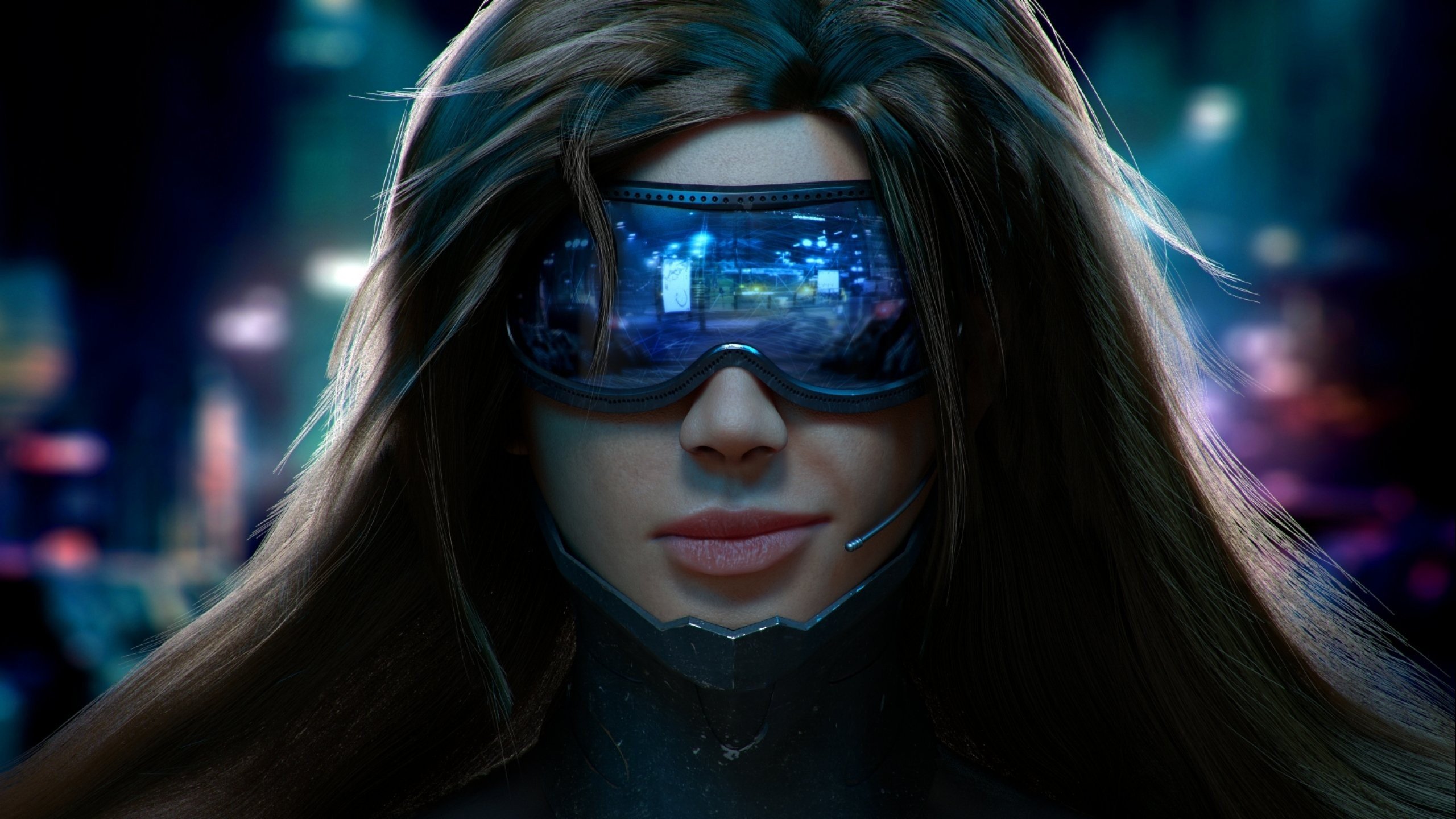 Sci Fi Cyber Girl - HD Wallpaper 