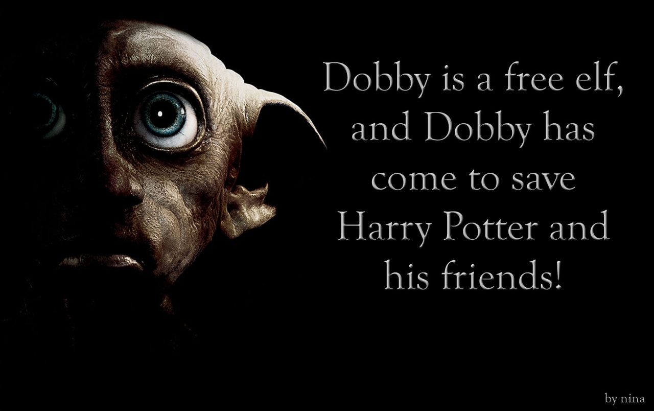 Dobby, A Free Elf Wallpapers - Quotes From Harry Potter Dobby - HD Wallpaper 