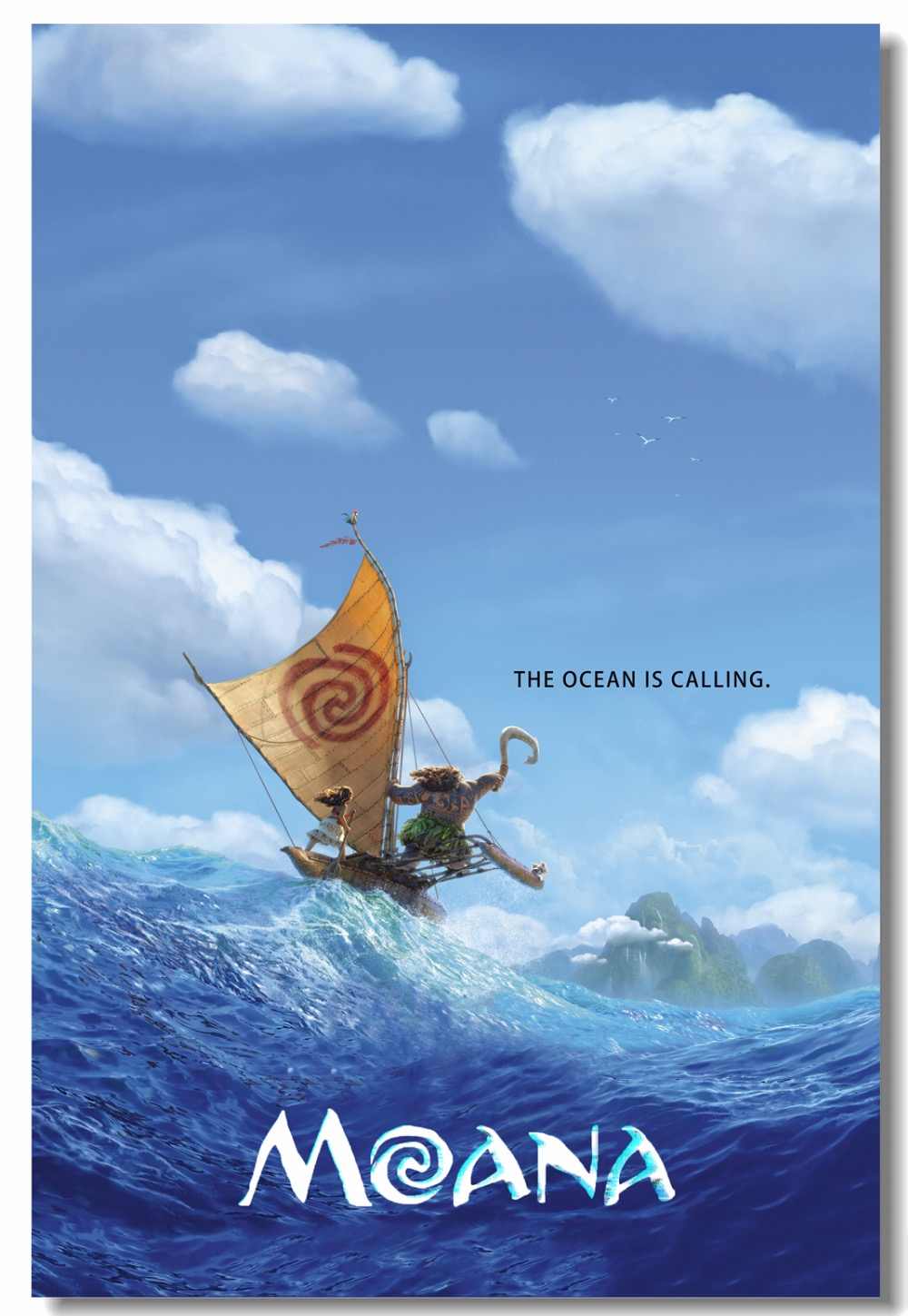 Custom Canvas Decals Vaiana Poster Moana Maui Wall - Moana Dialogues - HD Wallpaper 