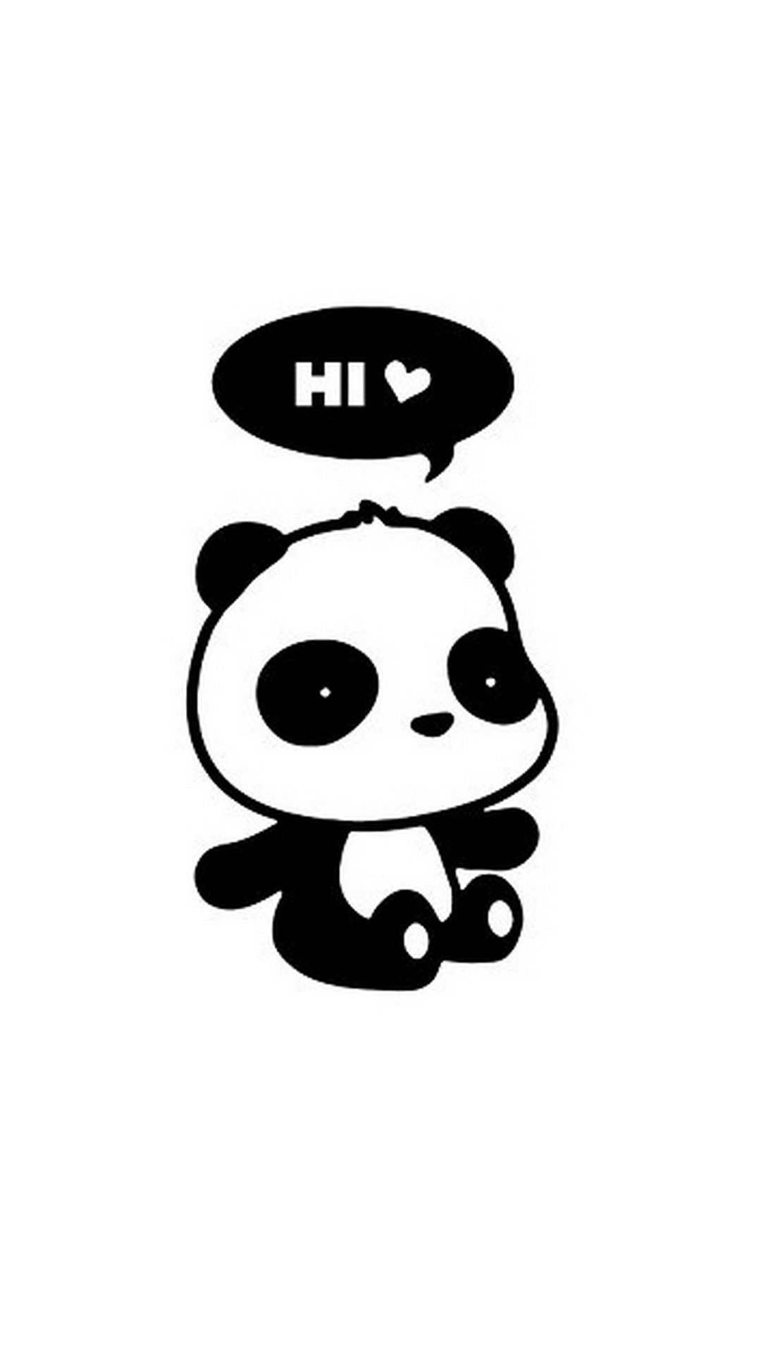Cute Panda Wallpaper Iphone - HD Wallpaper 
