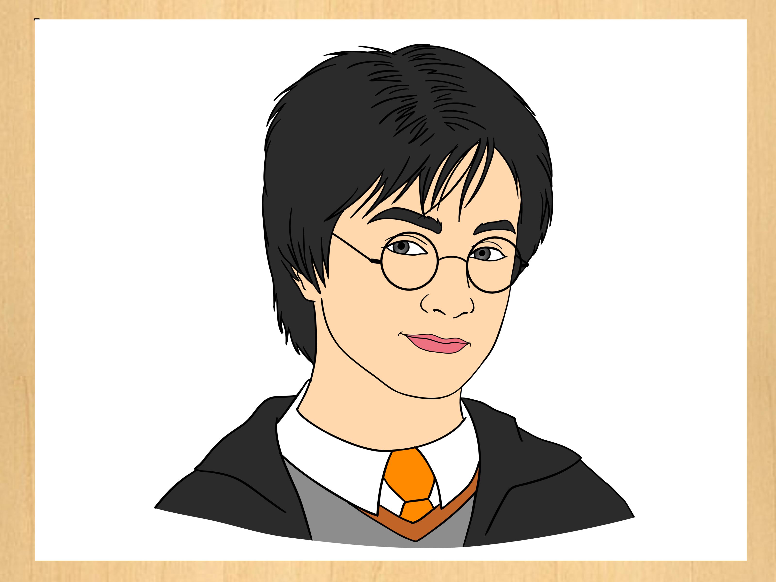Image Titled Draw Harry Potter Step - Easy To Draw Harry Potter Characters - HD Wallpaper 