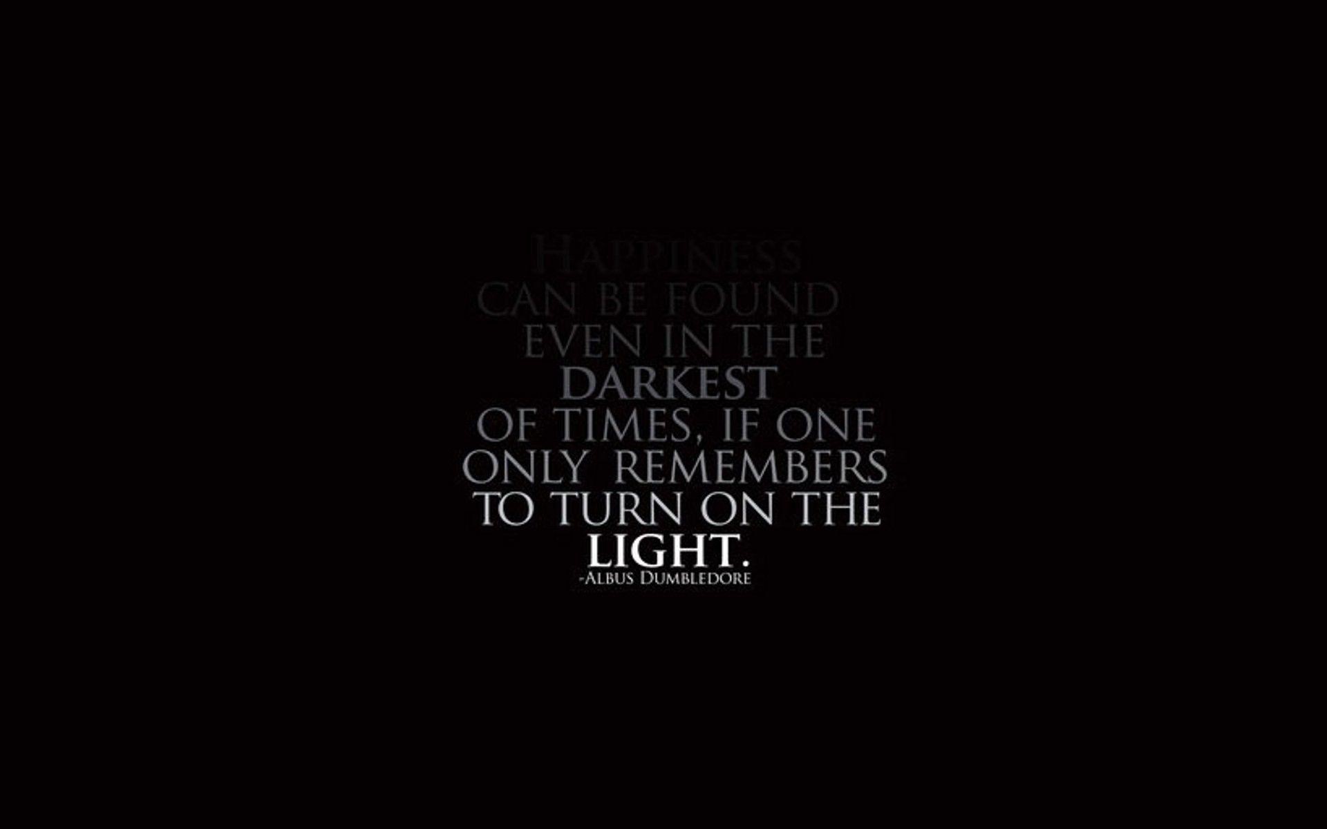 Harry Potter Wallpapers With Quotes - Darkest Of Times If One - HD Wallpaper 