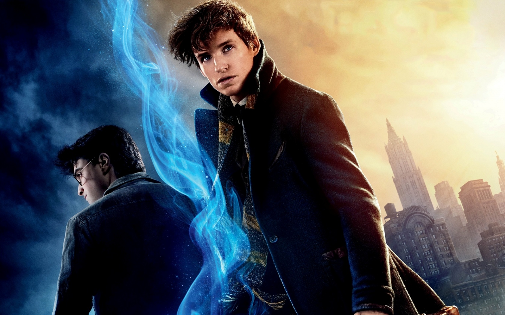 Harry Potter And Fantastic Beasts - Fantastic Beasts And Harry Potter - HD Wallpaper 