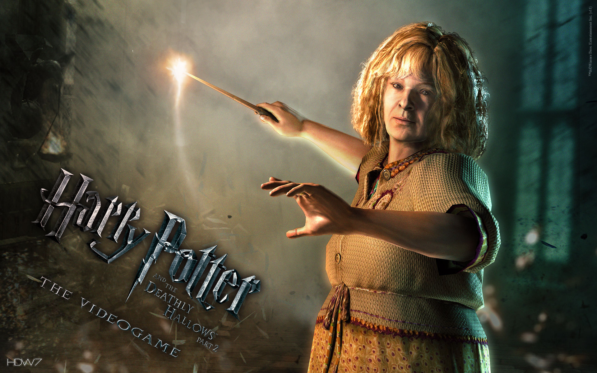 Harry Potter And The Deathly Hallows Molly Widescreen - Deathly Hallows Wallpaper Comp - HD Wallpaper 