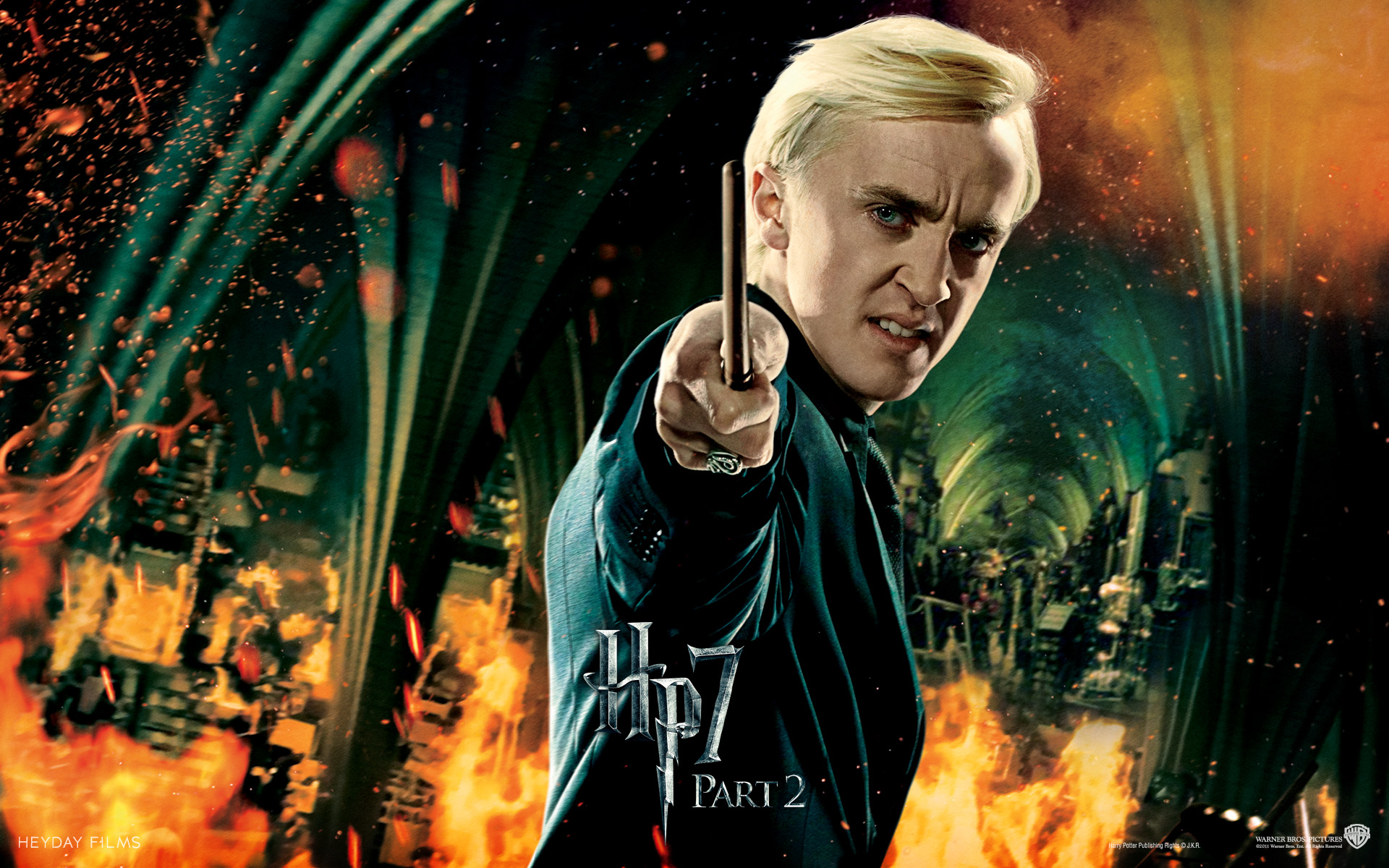 Harry Potter And The Deathly Hallows Draco Malfoy - HD Wallpaper 