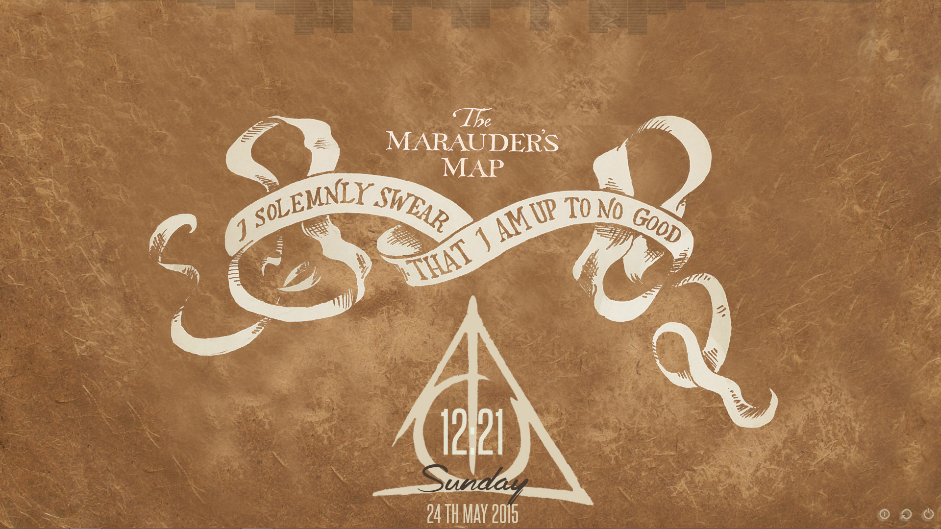 Marauder s Map Wallpaper Credit for the original art to u