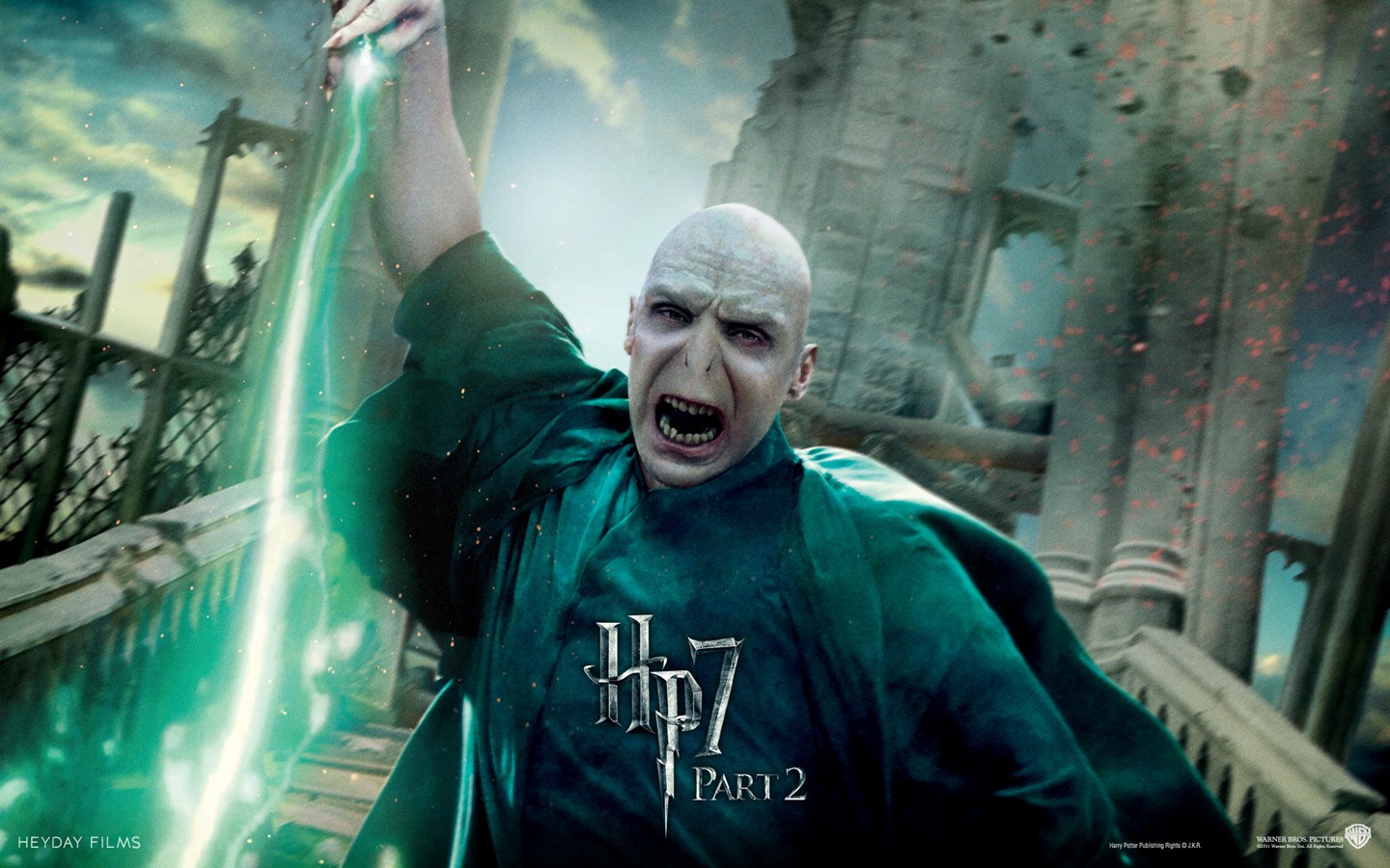 Harry & - Harry Potter And The Deathly Hallows Voldemort - HD Wallpaper 
