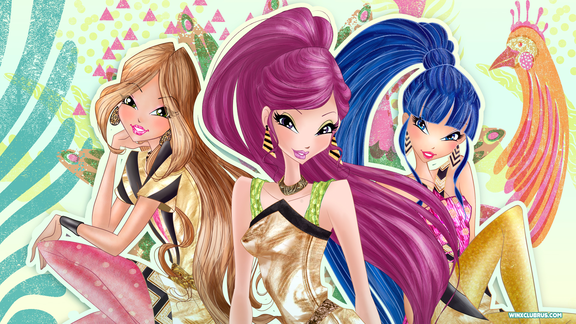 Winx Club Time Travel Golden Style With Roxy - Winx Club Time Travel - HD Wallpaper 