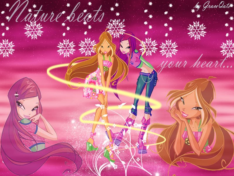 Winx Bloom Flora And Roxy - HD Wallpaper 