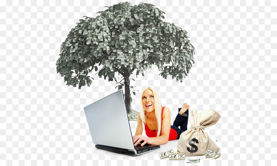 Happy Computer Girl - HD Wallpaper 