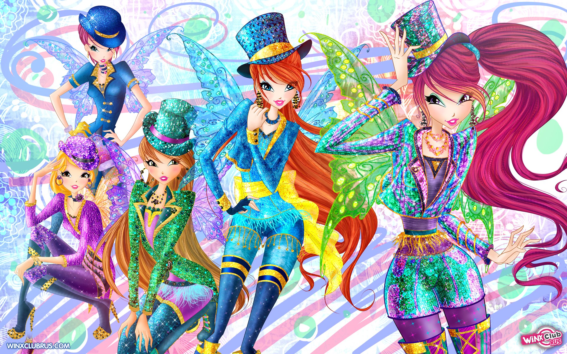 Winx Club Fairy Halloween With Roxy Wallpaper - Winx Club Masquerade - HD Wallpaper 