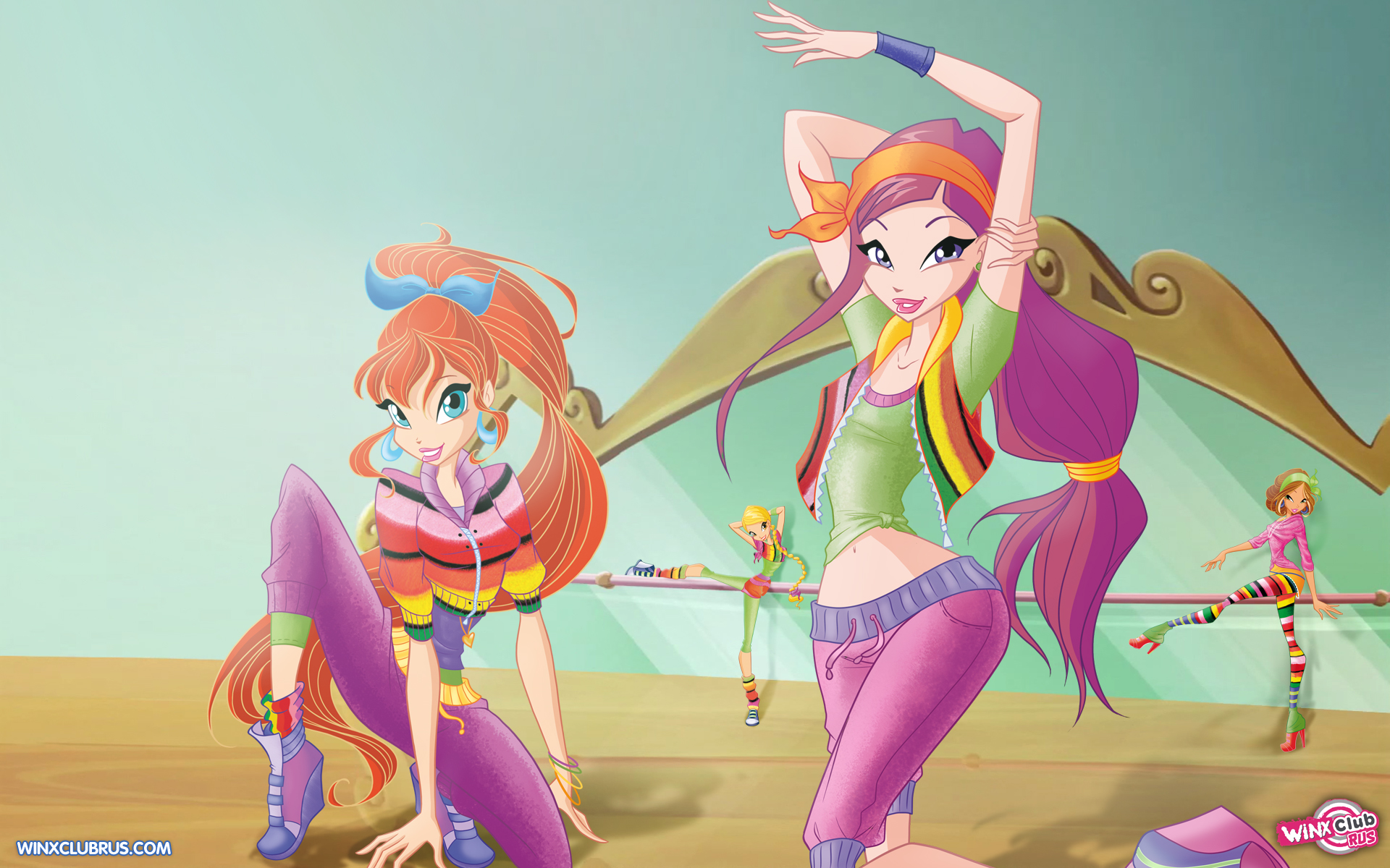 Winx Club And Roxy Dance Wallpaper - Winx Club Roxy Fan Outfits - HD Wallpaper 