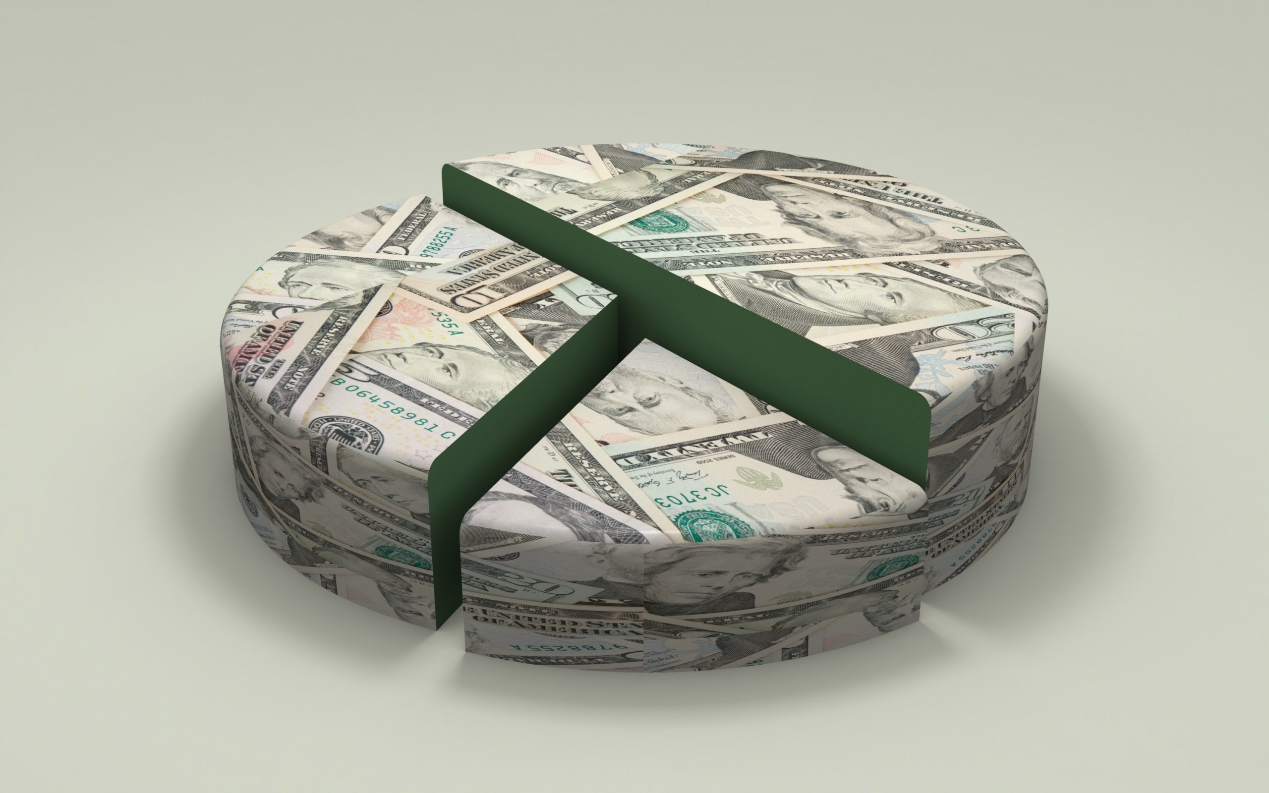 3d Pie Chart, 3d Money, Budget Concepts, Money, Bills, - General Fund - HD Wallpaper 