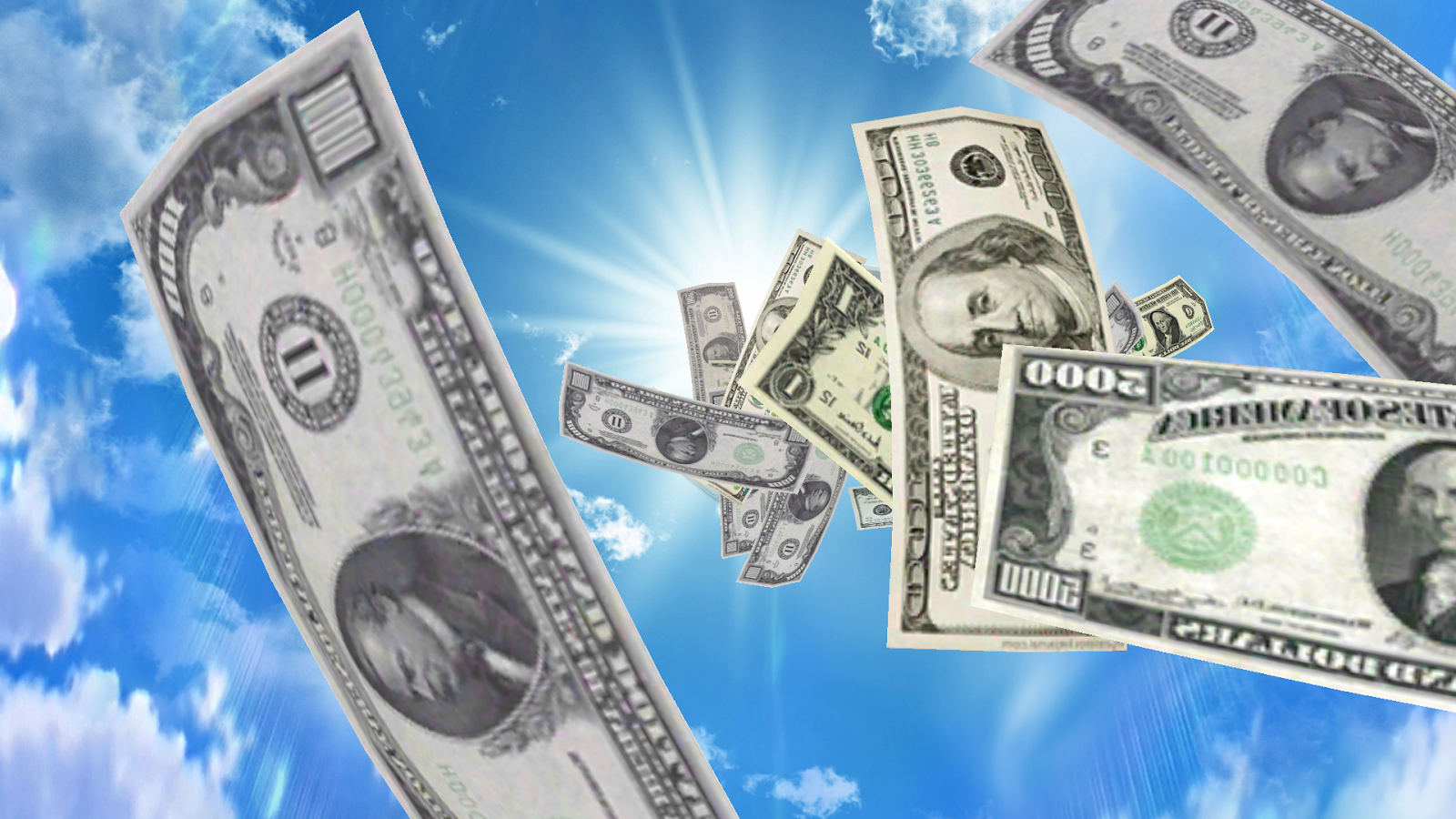 Money Wallpaper Hd - Money From The Sky - HD Wallpaper 