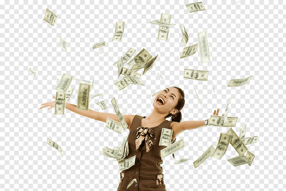 Money Graphy Woman, Falling Money Png - Woman Throwing Money - HD Wallpaper 