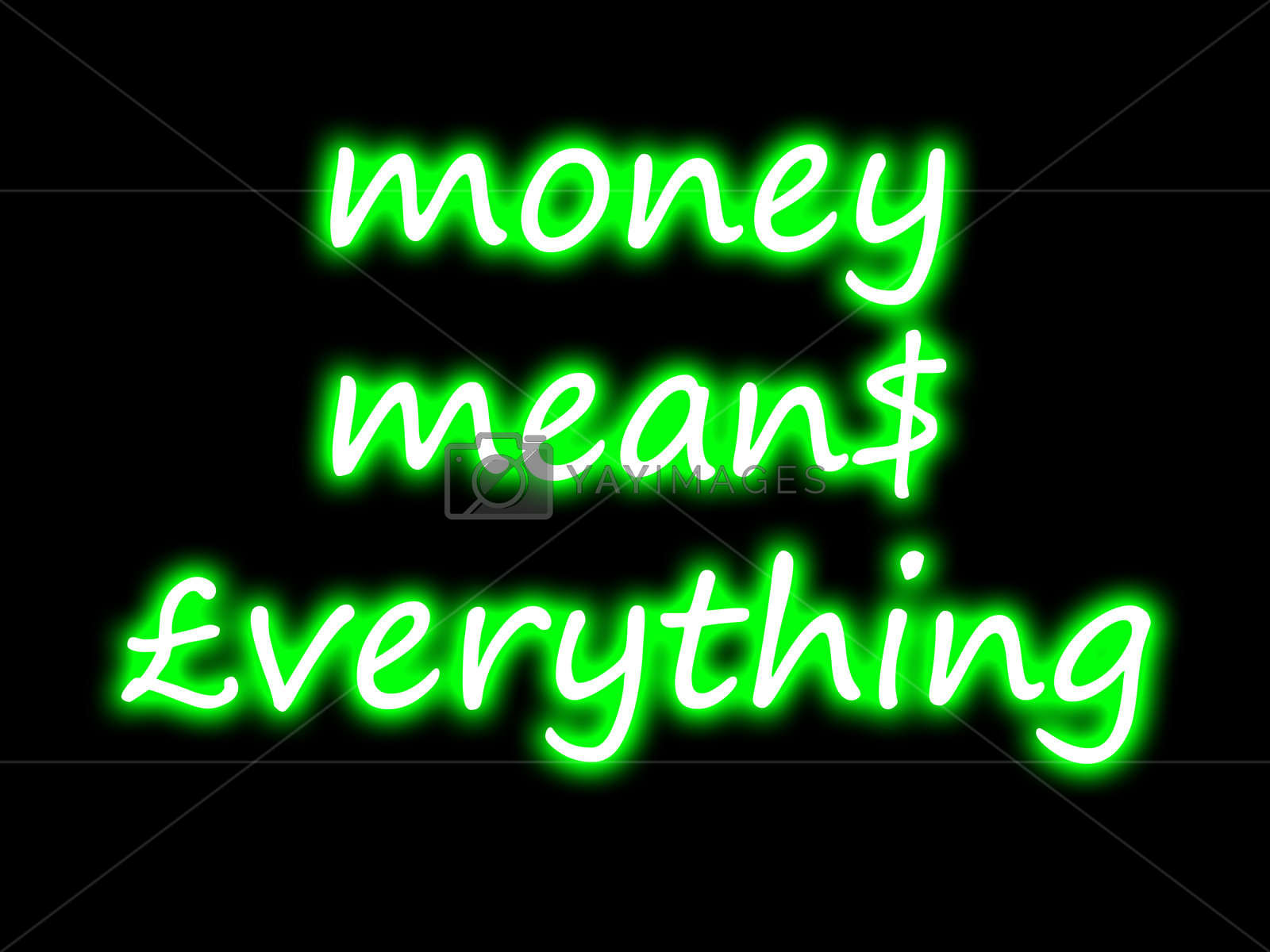 Money Means Everything By Tommroch 
 Src Https - Neon Sign - HD Wallpaper 
