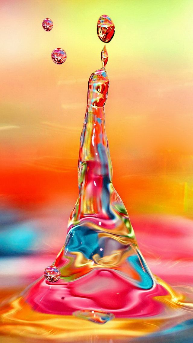 Mobile Phone Wallpaper - Iphone 7 Water Drop - HD Wallpaper 