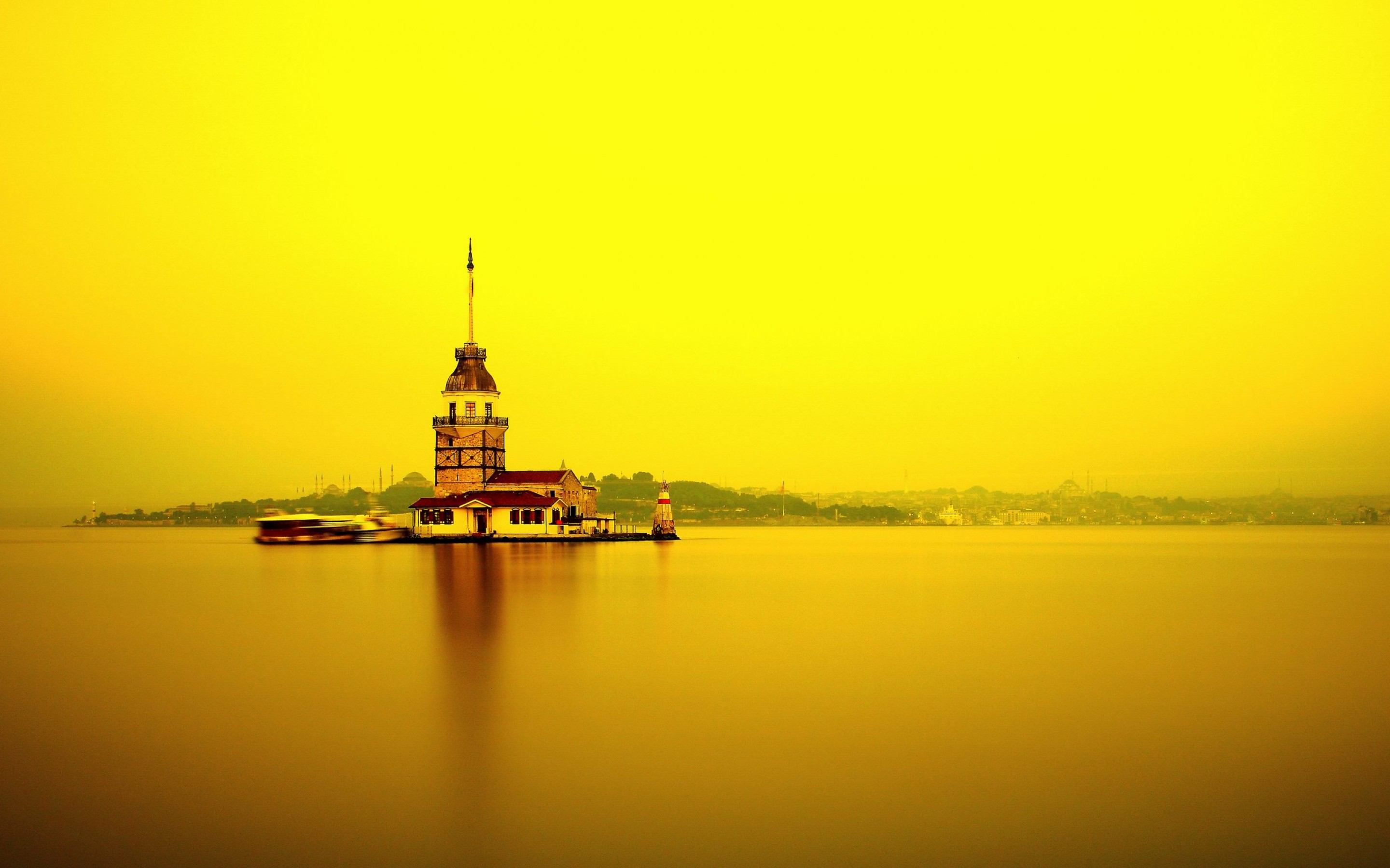 Maiden S Tower High Definition Wallpaper Hd - Maiden's Tower Istanbul Hd - HD Wallpaper 