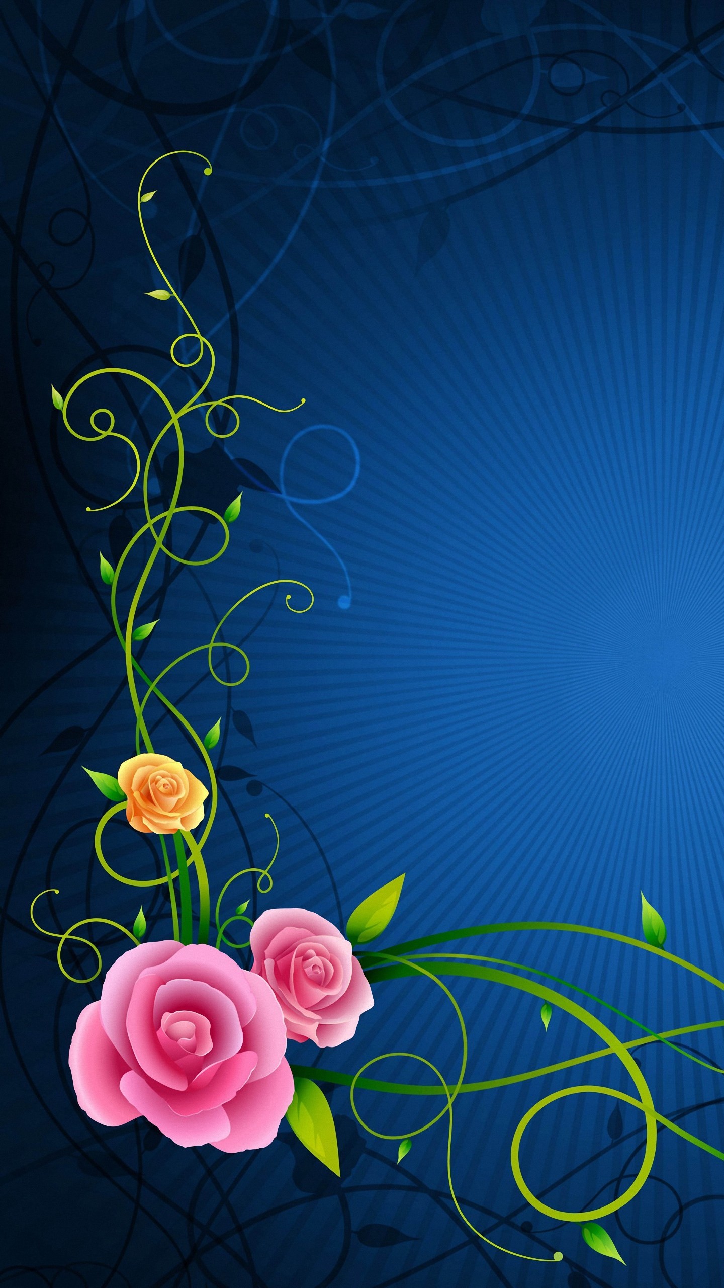 Flowers Lines Patterns Hd Wallpapers For Android Mobile - Monday Blessing  Good Morning - 1440x2560 Wallpaper 