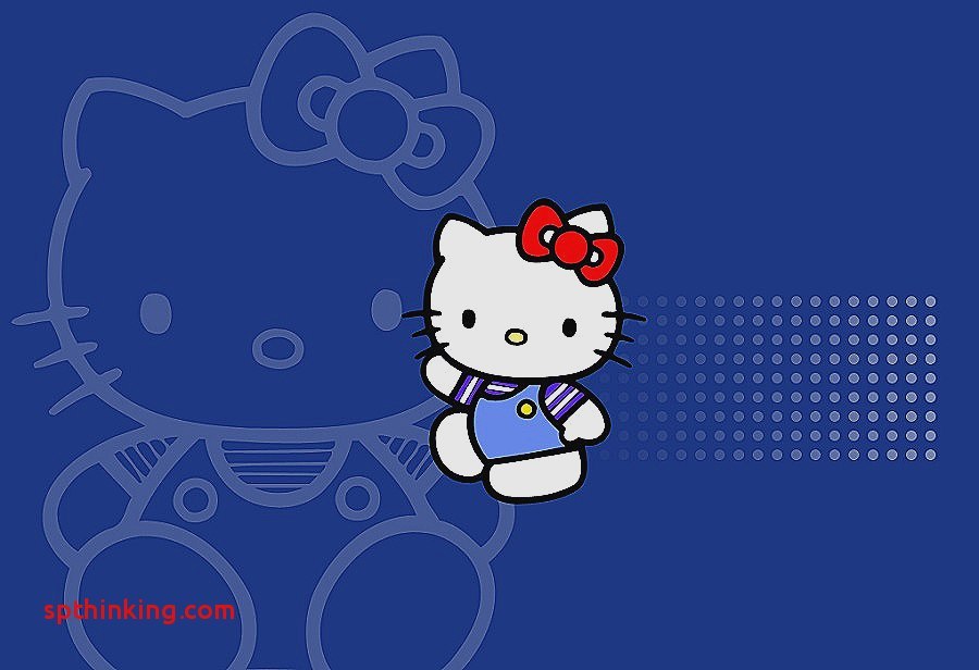 Wallpaper Biru Dongker - Hello Kitty Wallpaper Blue Hd - HD Wallpaper 