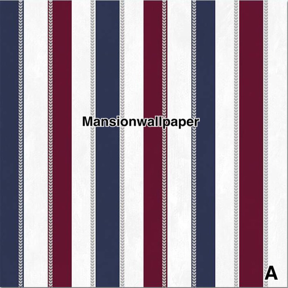 Wallpaper Dinding Garis Salur Biru Merah Hijau Putih - Webbing - HD Wallpaper 