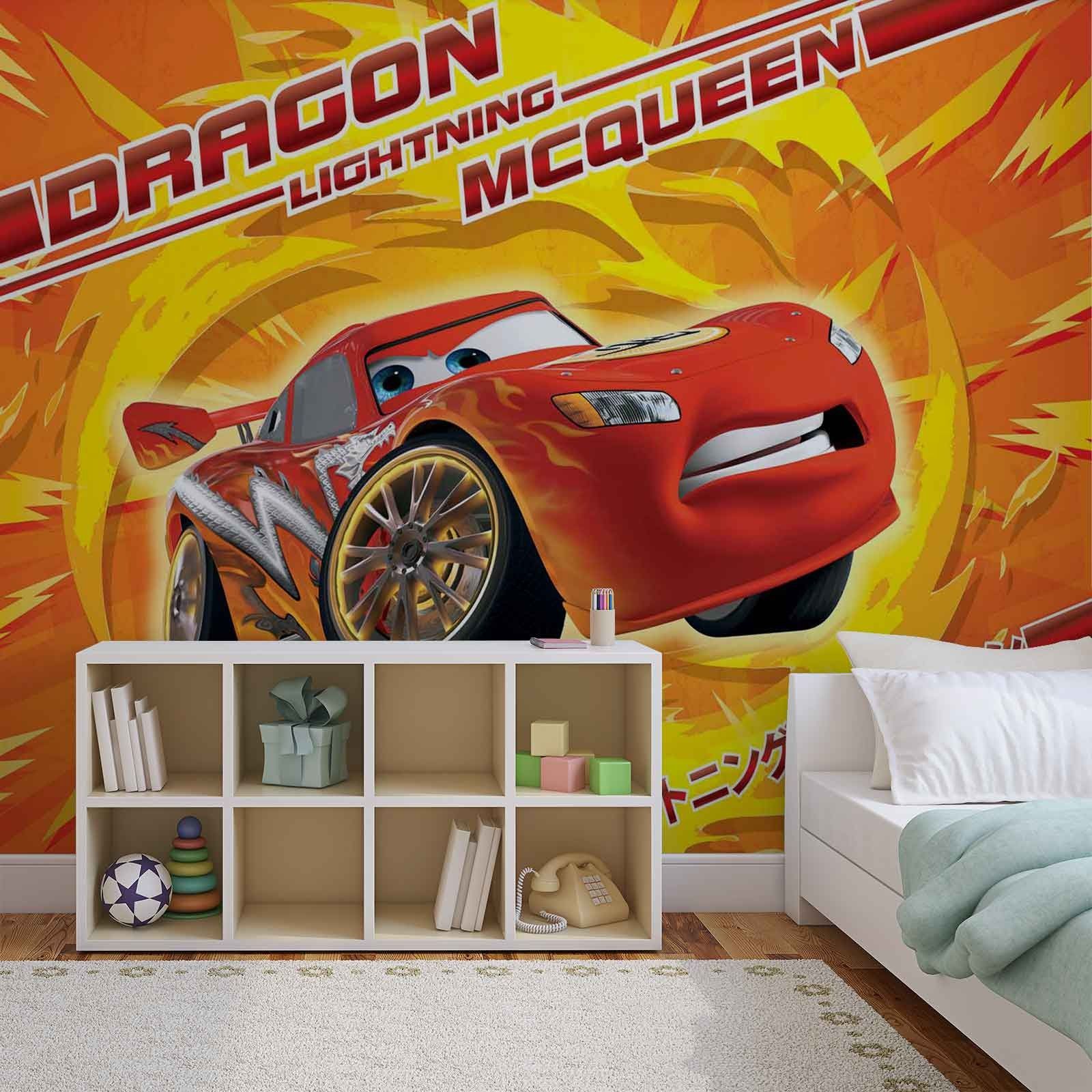 Lightning Mcqueen Mural - HD Wallpaper 