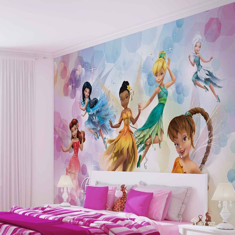 Disney Fairies Iridessa Fawn Rosetta Wallpaper Mural - Elena Of Avalor Room - HD Wallpaper 