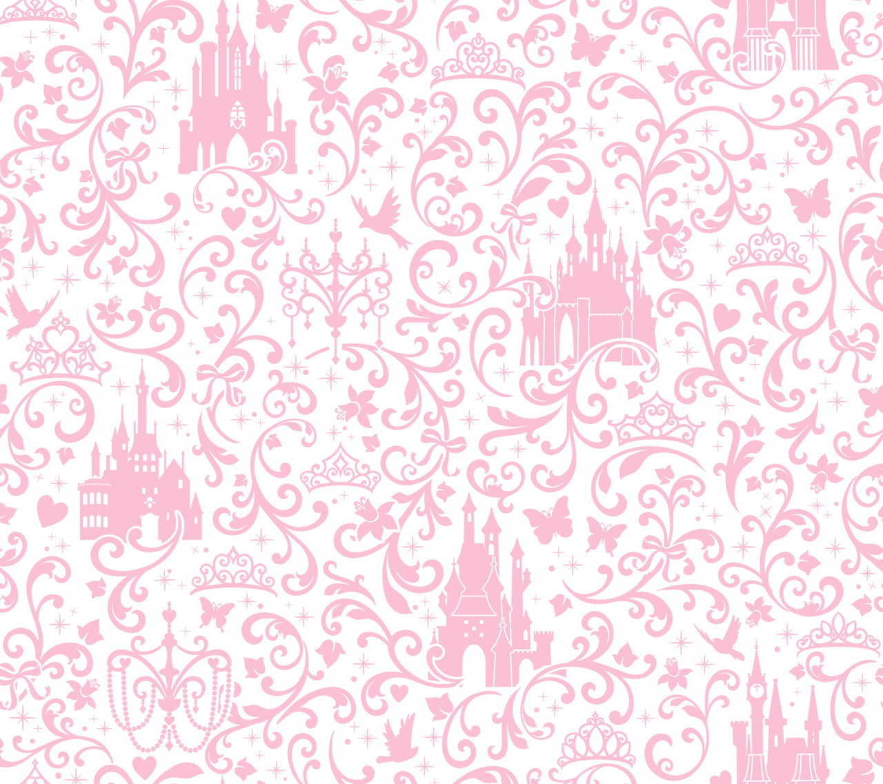 Disney Castle Wallpaper Pink - HD Wallpaper 